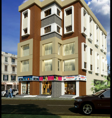 Elevation design for Commercial Complex in Trichy